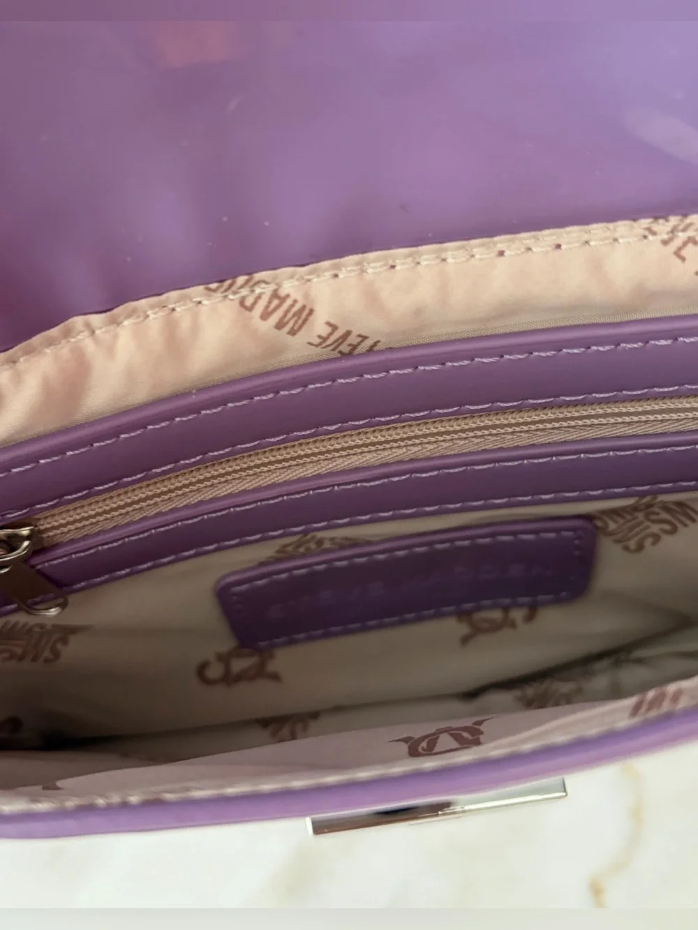 Steve Madden glossy lavender